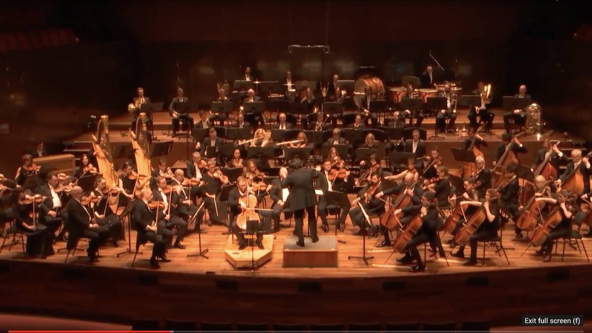 The Melbourne Symphony Orchestra performs a virtual concert.
