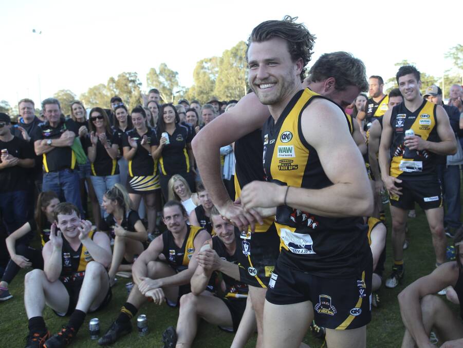 BOG: Classy Glenrowan midfielder Gus Gray was outstanding in the grand final win and was rewarded with best afield honours.