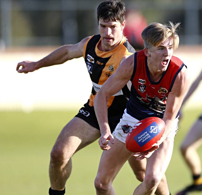 CHANCE: Wodonga Raiders young gun Sam Murray is on the recruiting radar of several AFL clubs. If he doesn't get picked up in Tuesday night's national draft, he could get taken in the rookie draft.