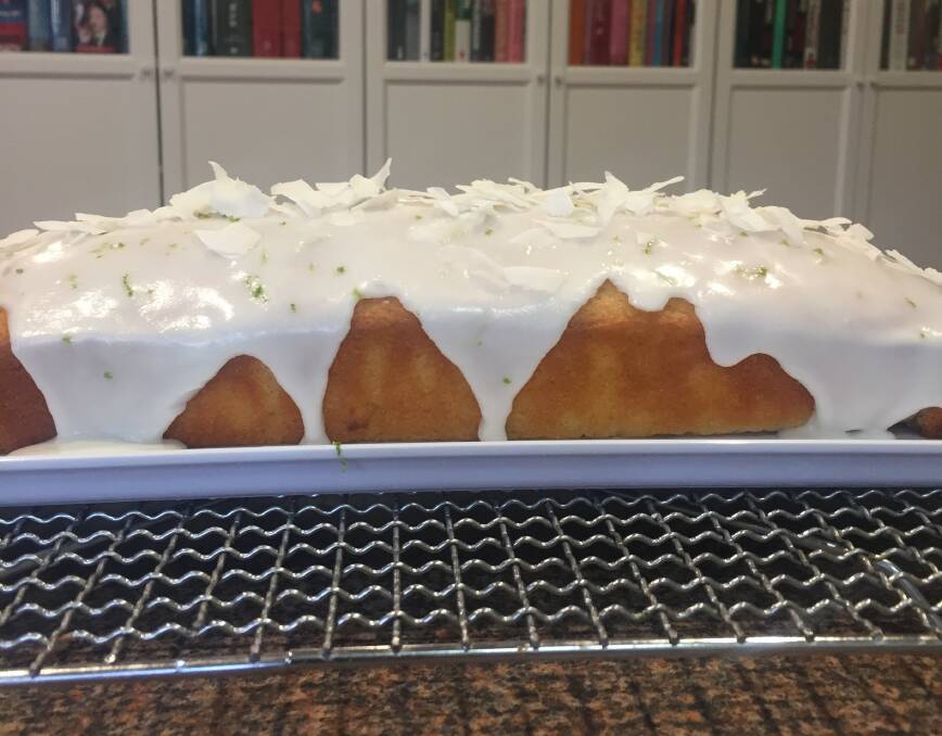 Mmmm ... delicious lime and coconut cake. 