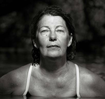 Photographer Natalie Ord captured this portrait of Annette Baker in the Murray River for the National Photographic Portrait Prize.