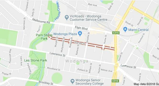 Stanley Street, Wodonga. Source: Google Maps
