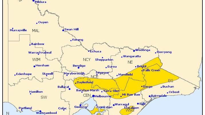 Severe weather warning issued for North East and warning for sheep graziers in NSW