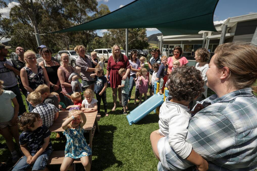 RALLYING: A crisis meeting has been called in Mitta on Wednesday night to deal with the fallout of the town from its childcare centre potentially closing. Picture: JAMES WILTSHIRE