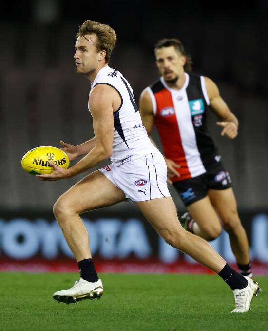 Lochie O'Brien played 66 games at Carlton. Picture by Getty Images