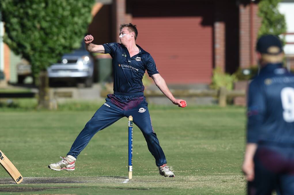 LETHAL LEFTIE: East Albury's Ryan de Vries was the only multiple wicket-taker with two in the loss to Belvoir. Picture: MARK JESSER
