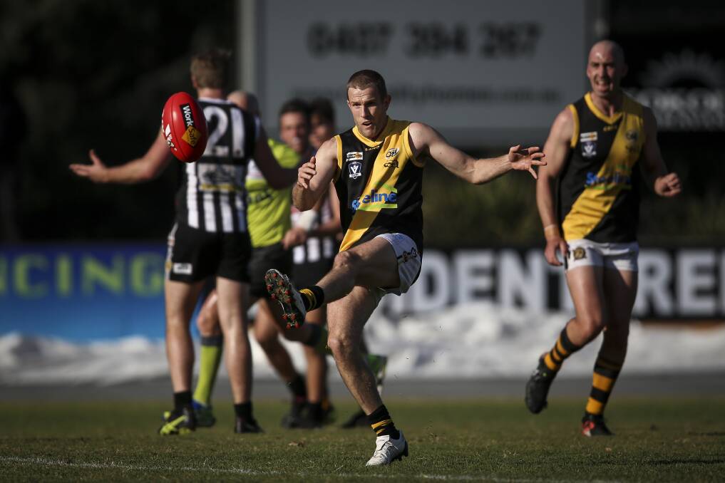 COOL CHRIS: Albury veteran Chris Hyde was again superb in the 17-point win over Wangaratta. Picture: JAMES WILTSHIRE