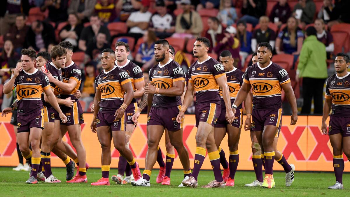 Thanks Brisbane, thanks for ruining our Thursday and Friday nights. Picture: SCOTT DAVIS-NRL IMAGERY