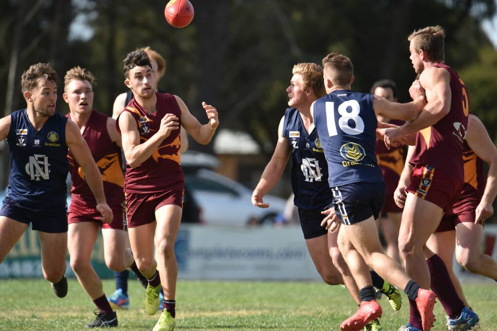 Yarrawonga recruit Billy Andrew had his best season with Barooga in the Murray league. He finished in the club's best in six games. Picture: COBRAM COURIER