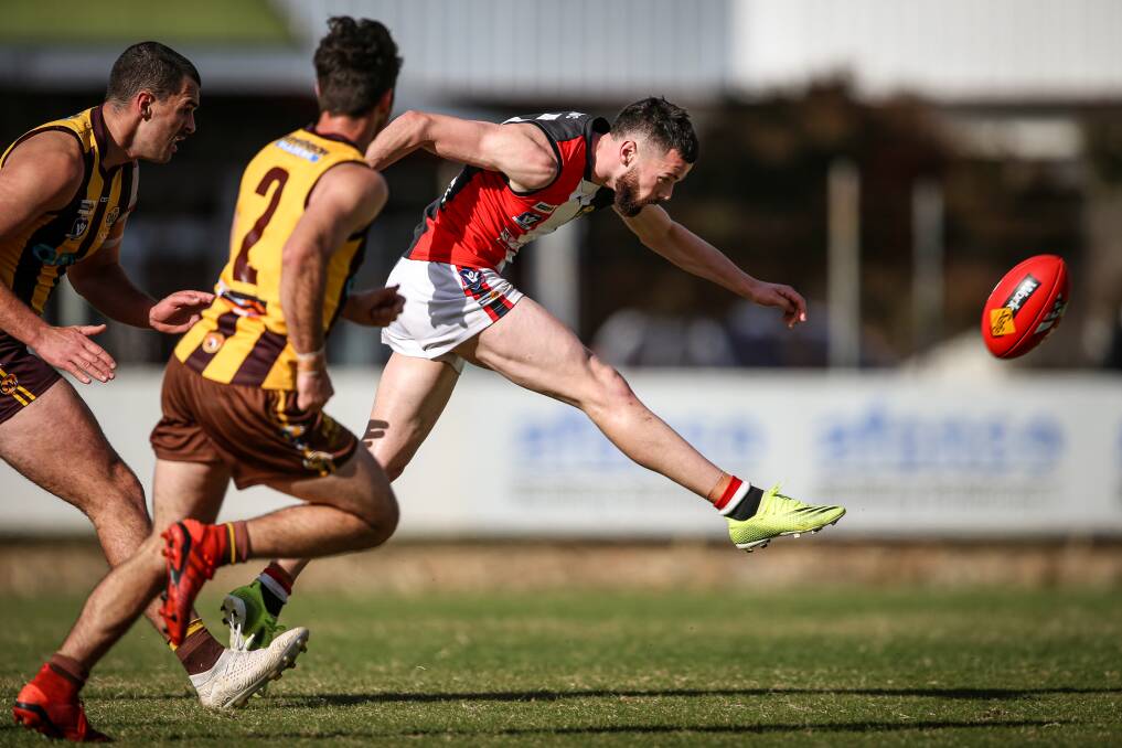 Lachie Dale landed his second successive Myrtleford best and fairest on Saturday, but the news also emerged of the Saints signing gun Benalla on-baller Sam Martyn.