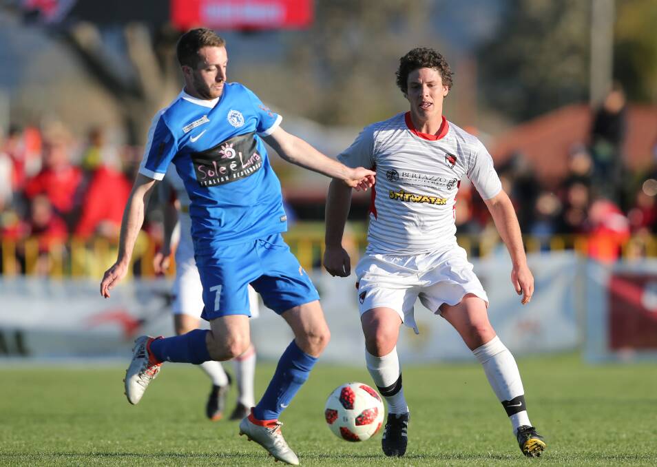 Myrtleford's Tom Youngs has taken the step up in standard, joining Murray United FC.