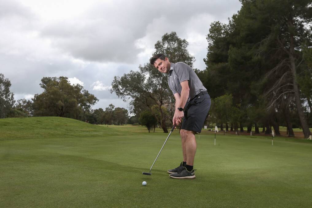 Rob Rowe will leave his post as Corowa Golf Club head professional in December. Picture: TARA TREWHELLA