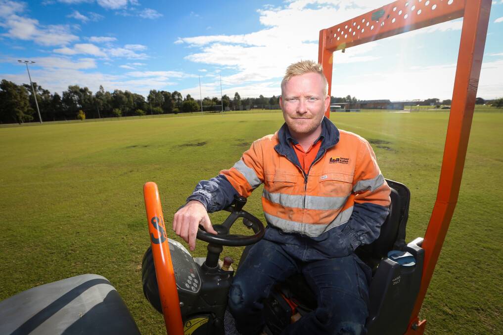 TOP CURATOR: Kris Milosta has just claimed a top award from NSW Country Cricket for his excellent work at East Albury's Alexandra Park. Picture: JAMES WILTSHIRE
