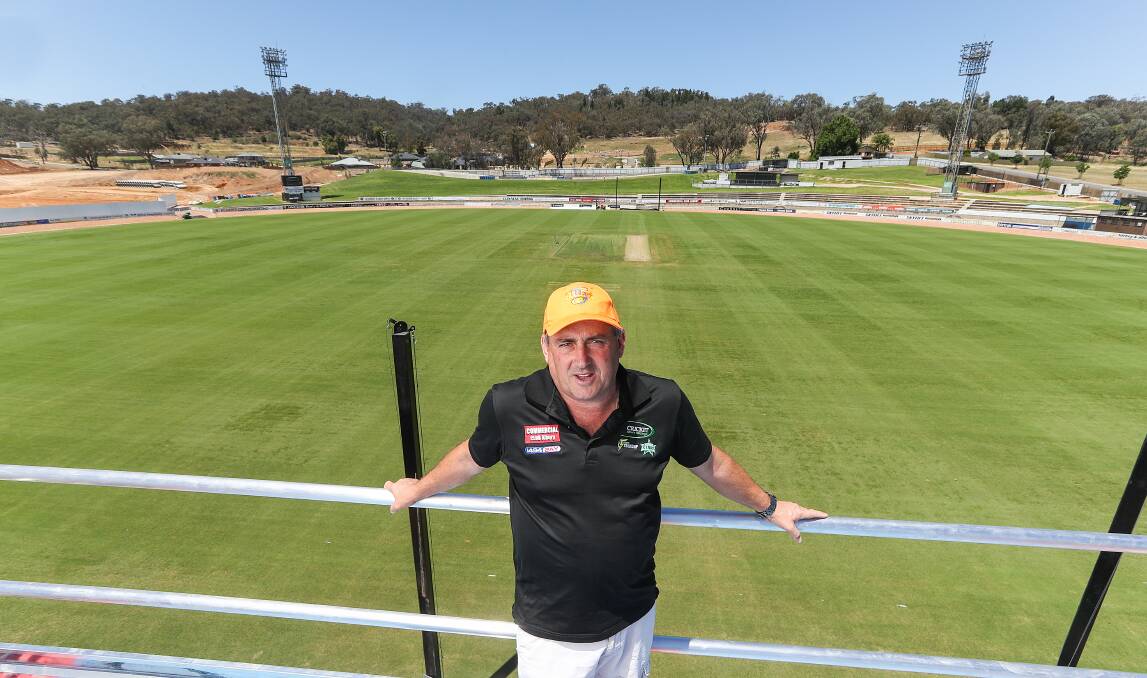 ALL SET: Cricket Albury-Wodonga chairman Michael Erdeljac
is excited ahead of Tuesday's second edition
of the Border Bash. Picture: MARK JESSER