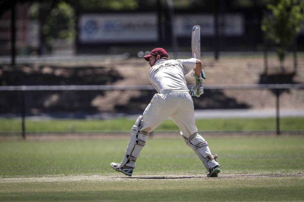 THE DESTROYER: Wodonga's Tom Johnson racked up his highest score at provincial level with a sterling 133 against North Albury. Picture: JAMES WILTSHIRE