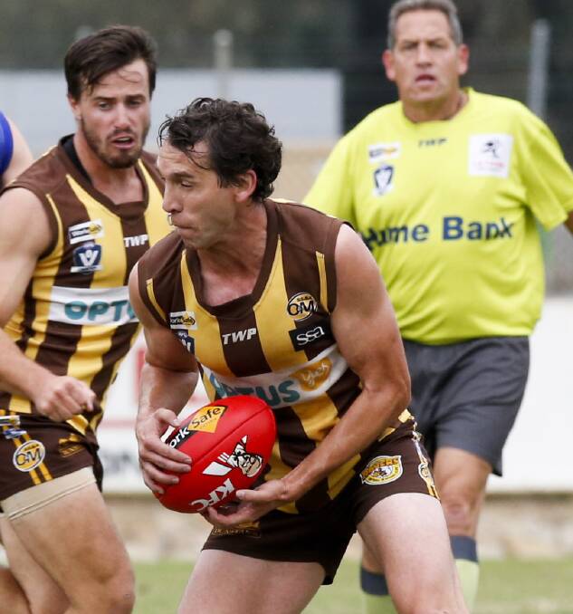 Sean O'Keeffe played just his second game for the season as he battles a long-running finger complaint, but he starred for the Hawks against Yarrawonga.