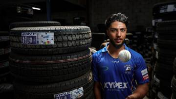 Hayatullah Niazi is working at Belvoir stalwart Zac Simmonds' business in Wodonga. Picture by James Wiltshire