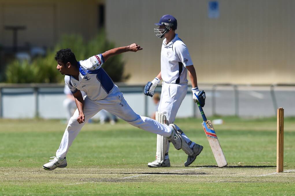 Akki Murthy, seen here in action for Yackandandah last season, is one of the coordinators for the inaugural Indian T20 tournament on the Border this weekend.