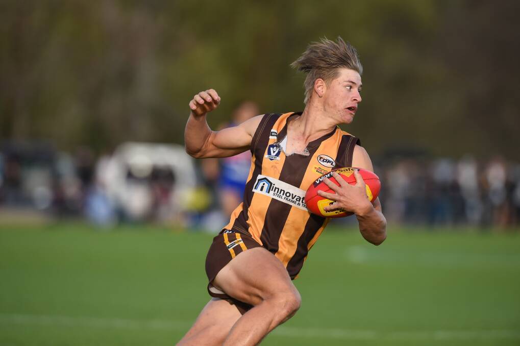 LEAN MACHINE: Jamie Paul impressed the big crowd with his running power. Paul was a strong contender for best on ground after an energetic display.