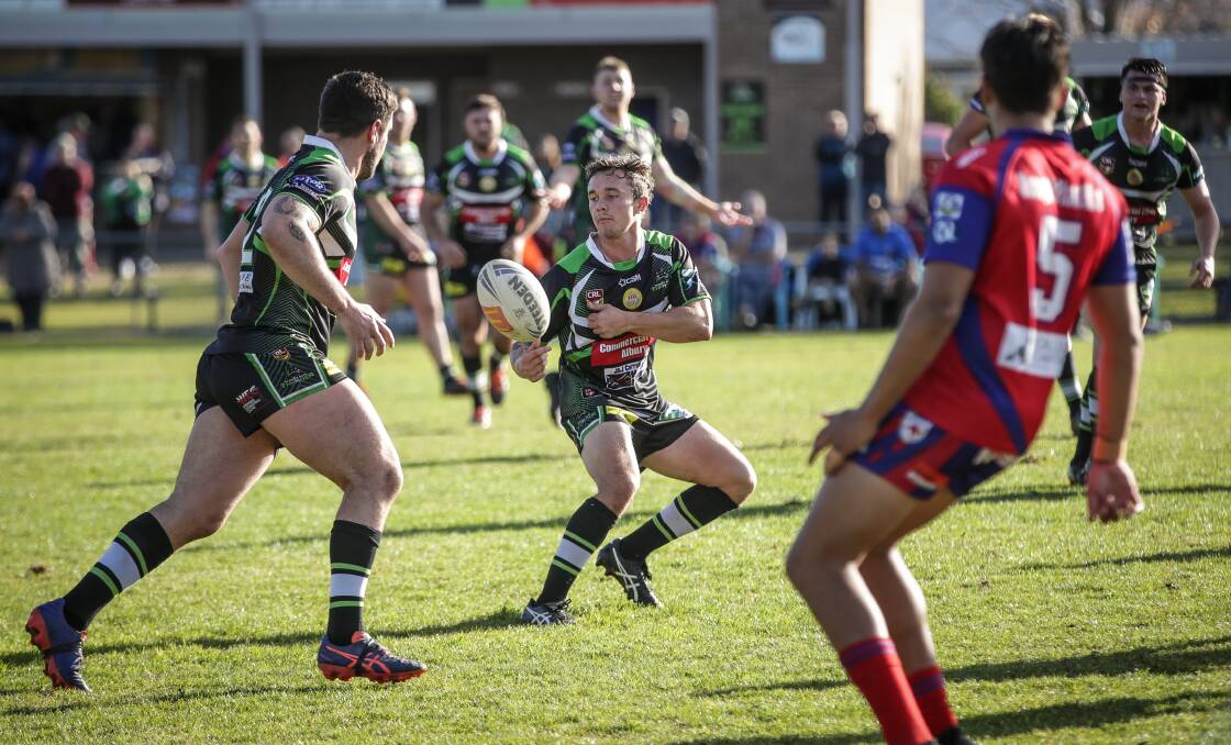 CLEVER: Albury Thunder halfback Bronson Meehan had a hand in five of the team's seven tries in a scrappy 10-point win. Pictures: JAMES WILTSHIRE