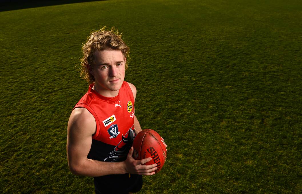WHAT A YEAR: Wodonga Raiders' Max Beattie was hoping to play
an elimination final on Sunday, but the Ovens and Murray was
forced to cancel the season yesterday, due to COVID.
Picture: MARK JESSER 