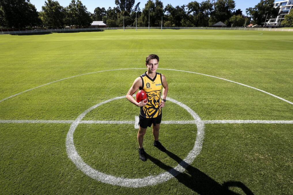 THE SPOTLIGHT: Nineteen-year-old Jake Page will debut for Albury against Wodonga Raiders on Saturday. Picture: JAMES WILTSHIRE