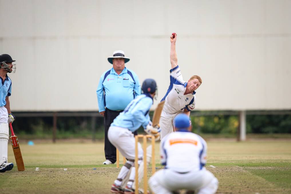 CRUCIAL SCALP: Yackandandah's Mitch Maginness snared the vital wicket of Kiewa's dangerous opener Josh Warren for six as the visitors were skittled for just 105.