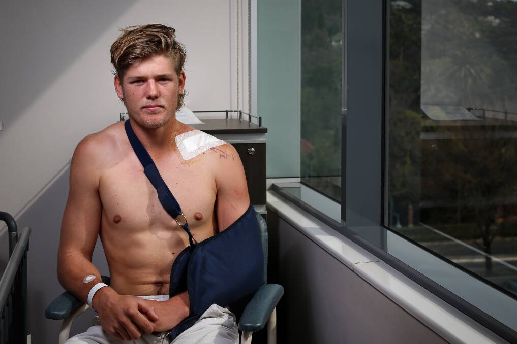 Nick Murray will be forced to watch his team after collarbone surgery. Picture: JAMES WILTSHIRE