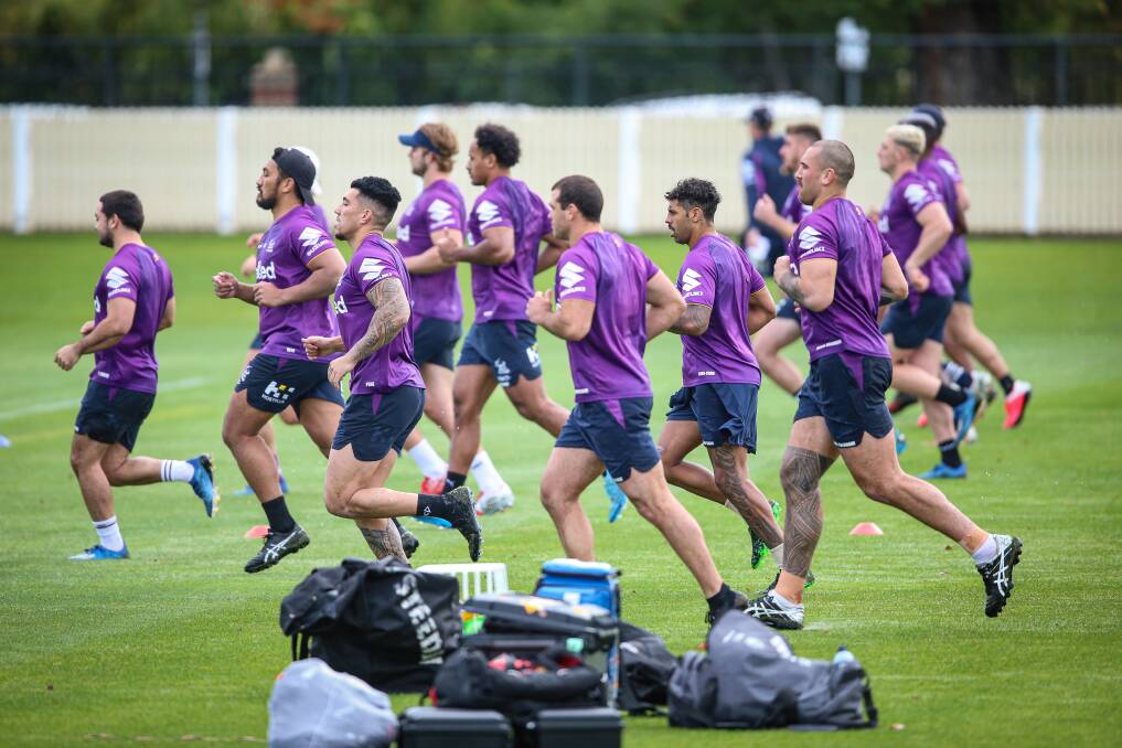 The Melbourne Storm trained at Albury Tigers' home, Albury Sportsground, last year during the COVID-enforced NRL break.
