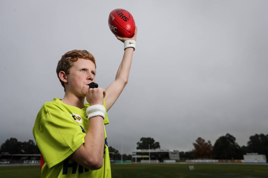 Teenage umpire Hayden Pearson will travel to Melbourne next month as he looks to progress his career.