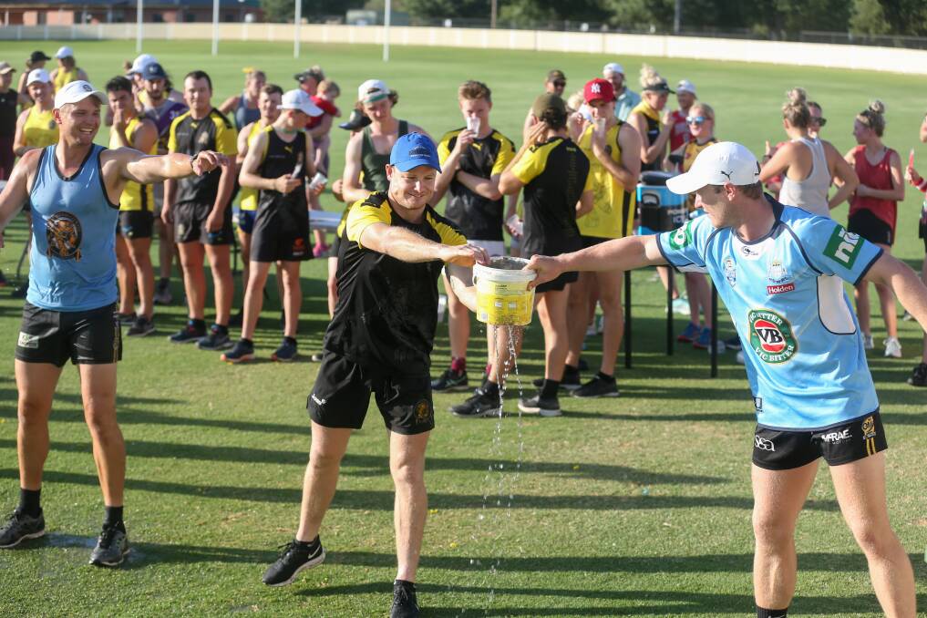 Albury had a fun day for its final training session before Christmas and was the first to return from the break on Monday night.