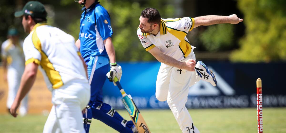  Evergreen Tallangatta all-rounder Matt Armstrong made a strong start to the season. His team won both their matches over the weekend.