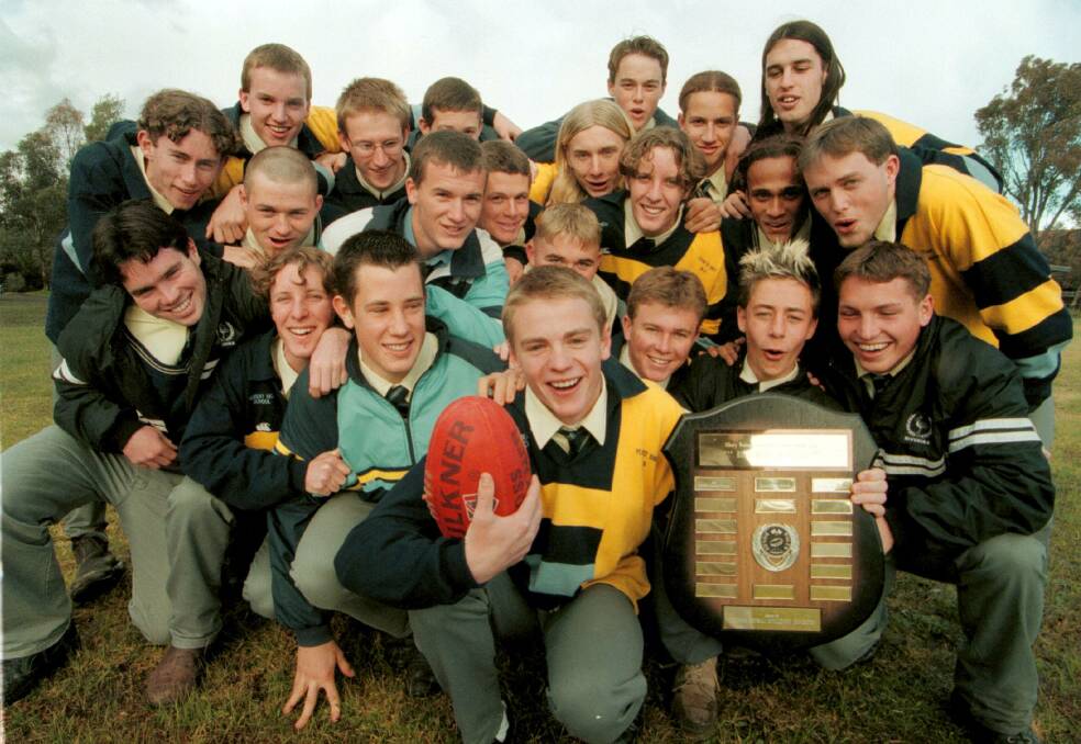 NATURAL BORN LEADER: John Hunt captained Murray High School to the 1997 Ross Henshaw Shield and, 22 years later, that "skinny kid" will play his 400th O and M game.