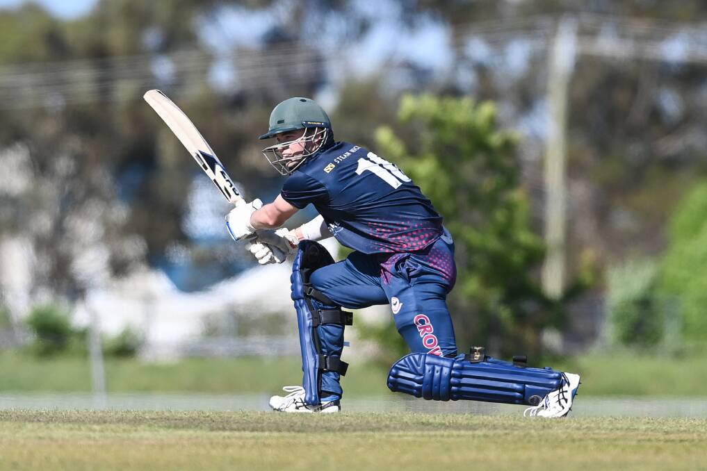 Matt Tom moved from premiers Lavington to East Albury, joining former team-mate Brett Davies, and he starred on debut with a classy half-century. Picture: MARK JESSER 