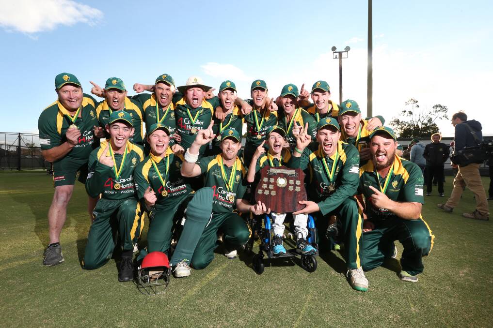 UNDERDOGS UP: North Albury stunned favourites Lavington with a
five-wicket win in the decider of the three-game grand final series. 
Picture: KYLIE ESLER