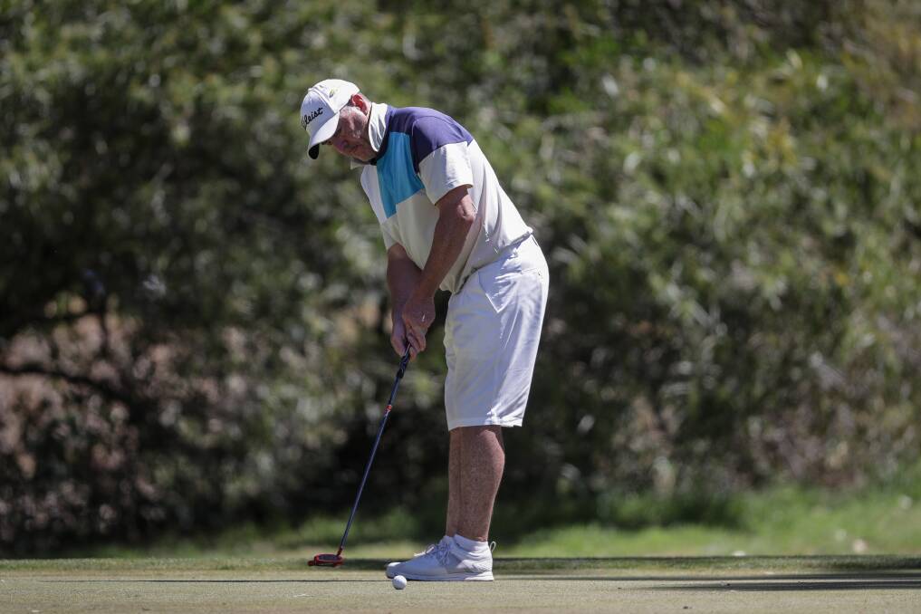 ON TARGET: Nathan Schneider fired a three-over par 73 in the Albury Inland tournament to finish third. Picture: JAMES WILTSHIRE