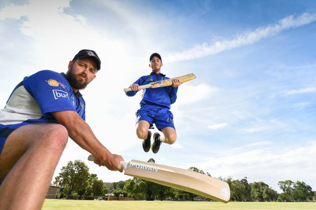FLYING HIGH: Albury's Alex Popko (left) and Dom Stockdale have been in fine form since linking as openers late last season. Picture: MARK JESSER