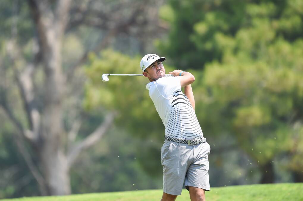 TOUGH DAY: Max McArdle posted a top 10 finish at the NSW Open a fortnight ago, but struggled at Albury, firing 73. Picture: MARK JESSER