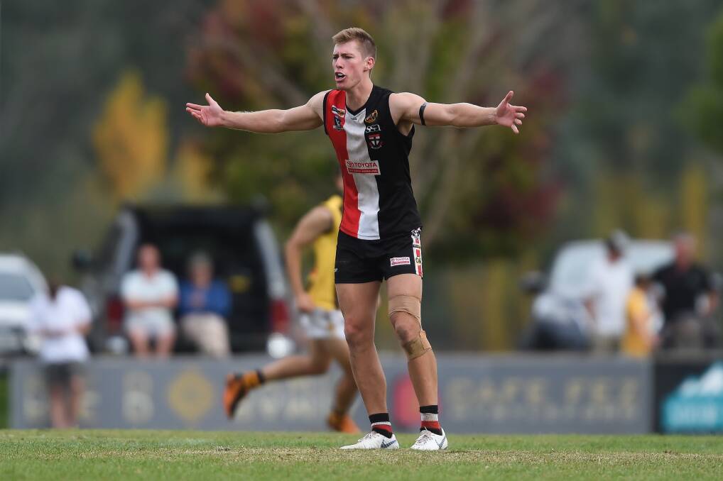 Myrtleford's Jake Sharp was happy with his team's ability to stem Yarrawonga's final term fightback.