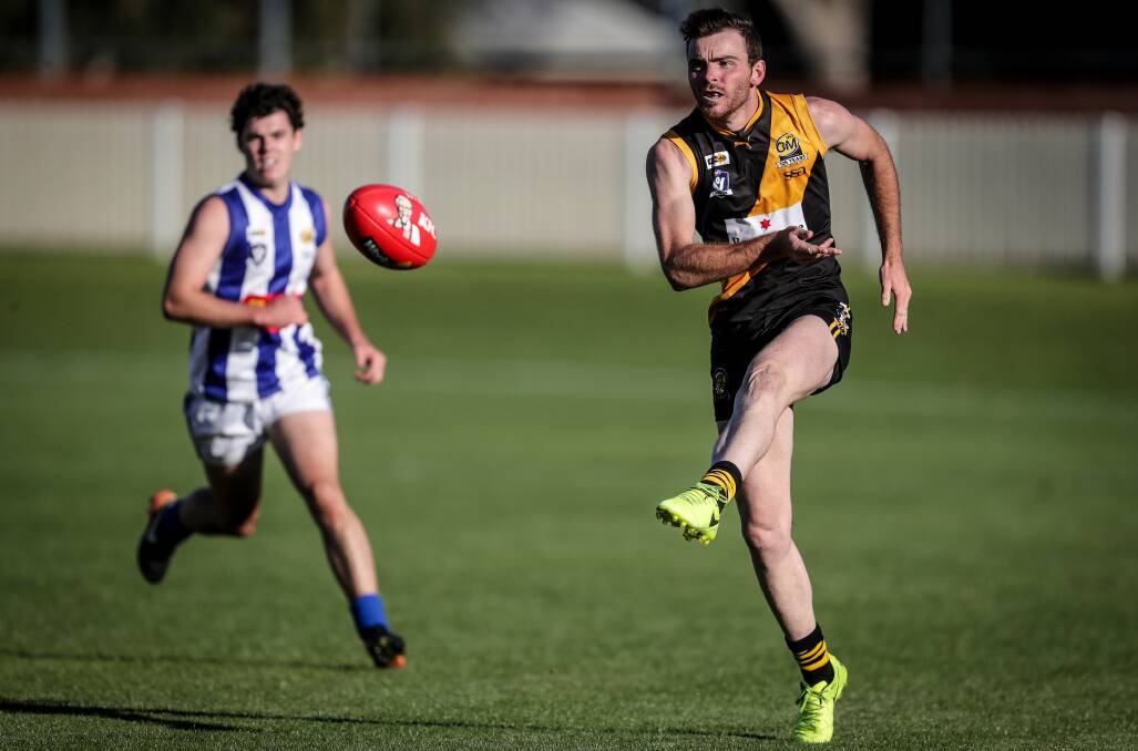 The rivalry between the Roos (left) and Albury has just lifted in intensity.
