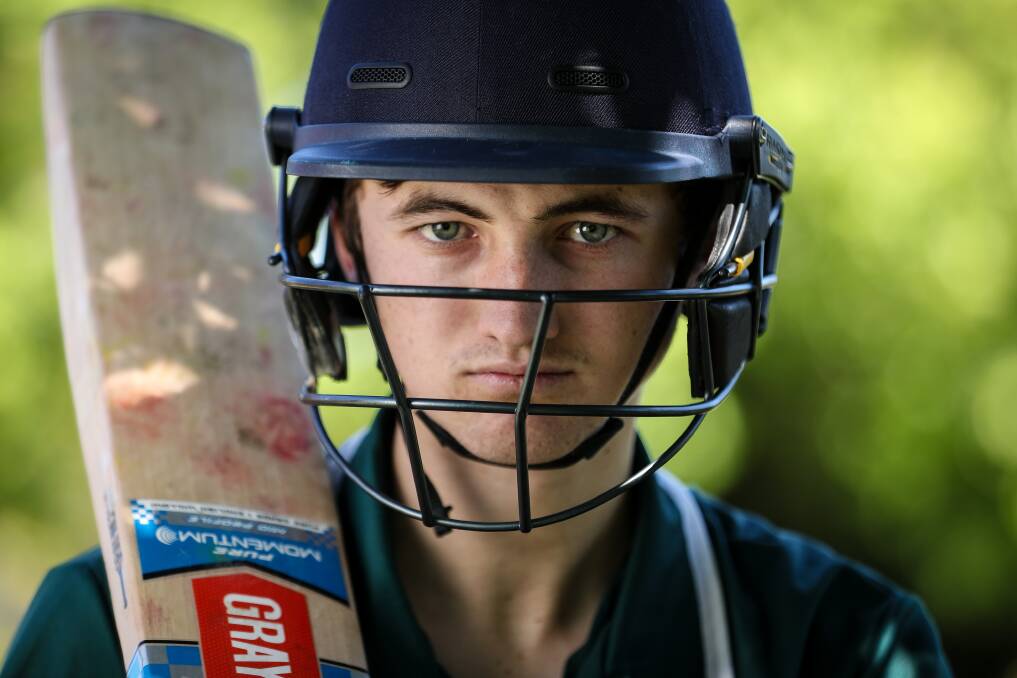 St Patrick's Nick Brown made an unbeaten 50 against New City.