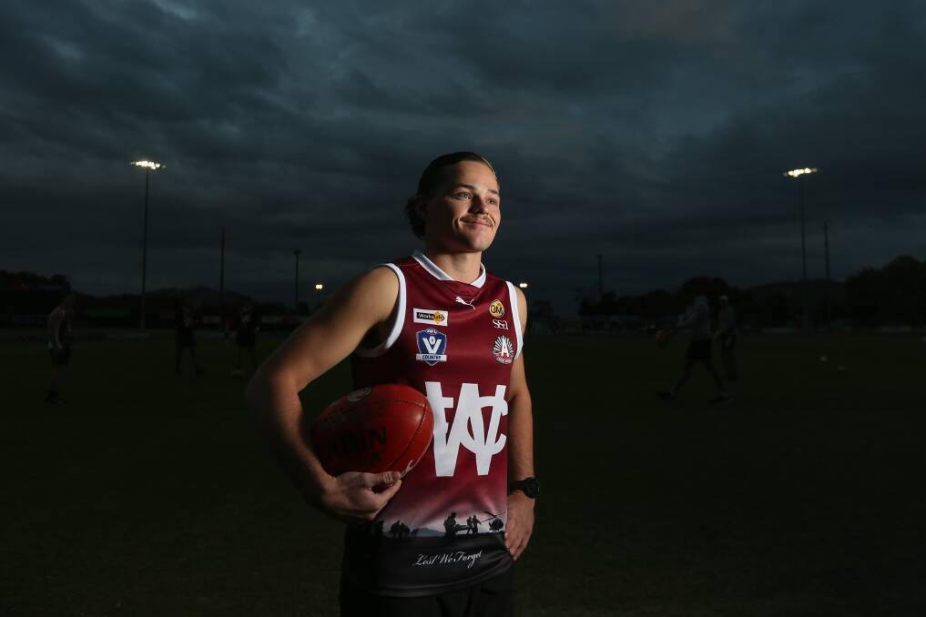 FINE FORM: Wodonga's Josh Mathey has featured in the Bulldogs' best in the opening weeks with his clever ball use, off both feet, a feature. Picture: TARA TREWHELLA