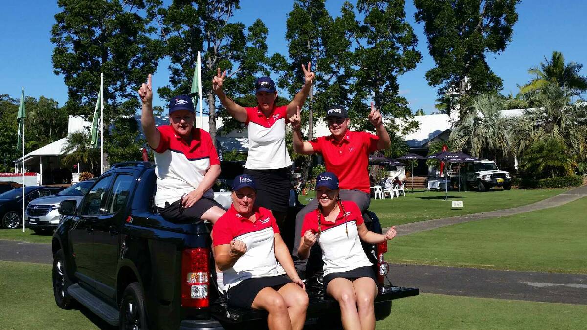 NUMBER ONE: Yarrawonga Mulwala golfers have cleaned up at the Holden Scramble national final on the Sunshine Coast.