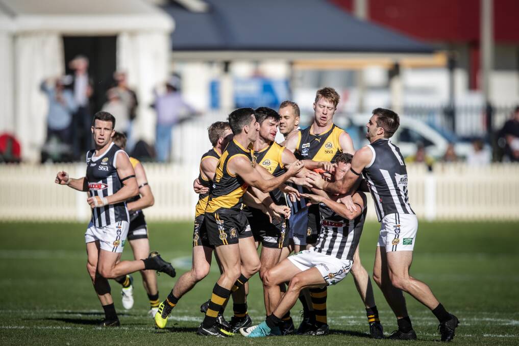 There was a feisty moment when Albury toppled Wangaratta in round six and given what's on the line, there's every chance it will be another intense clash.