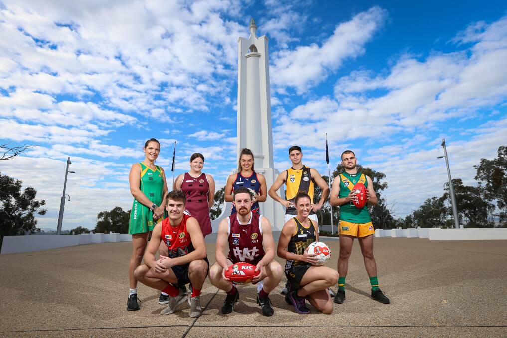 PRIVILEGED: The Albury, North Albury, Wodonga and Wodonga Raiders
Football-Netball clubs hold a special place in the O and M
on Anzac Day. Picture: JAMES WILTSHIRE
