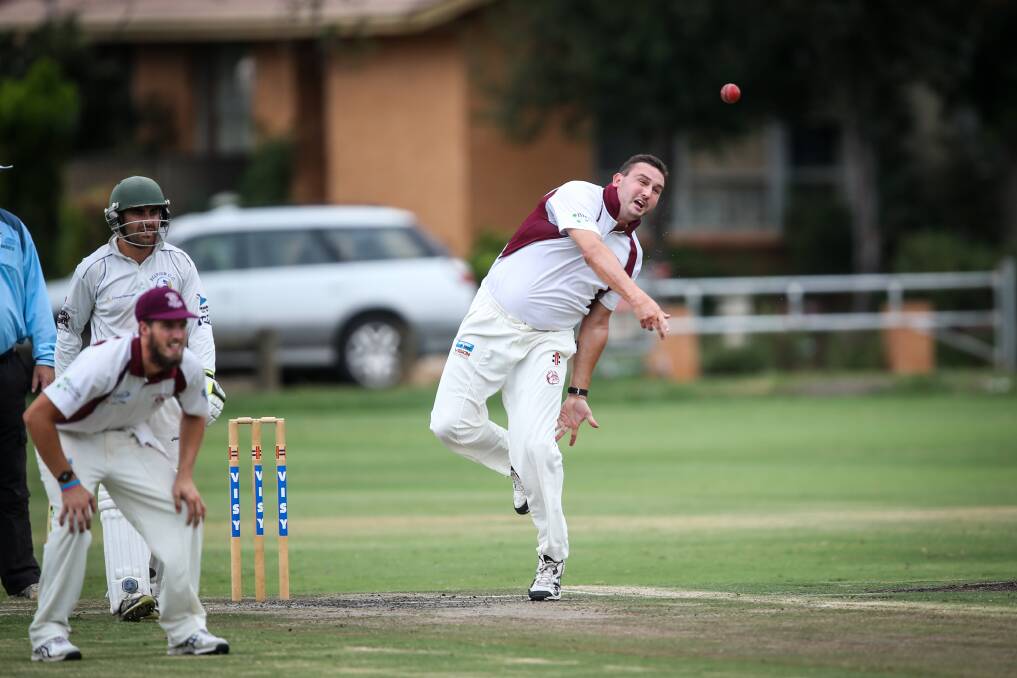 Lavington captain Michael Galvin is wary of Wodonga's attack, led by provincial premiership paceman Leigh  Collins. He's taken 11 wickets at 8.73.