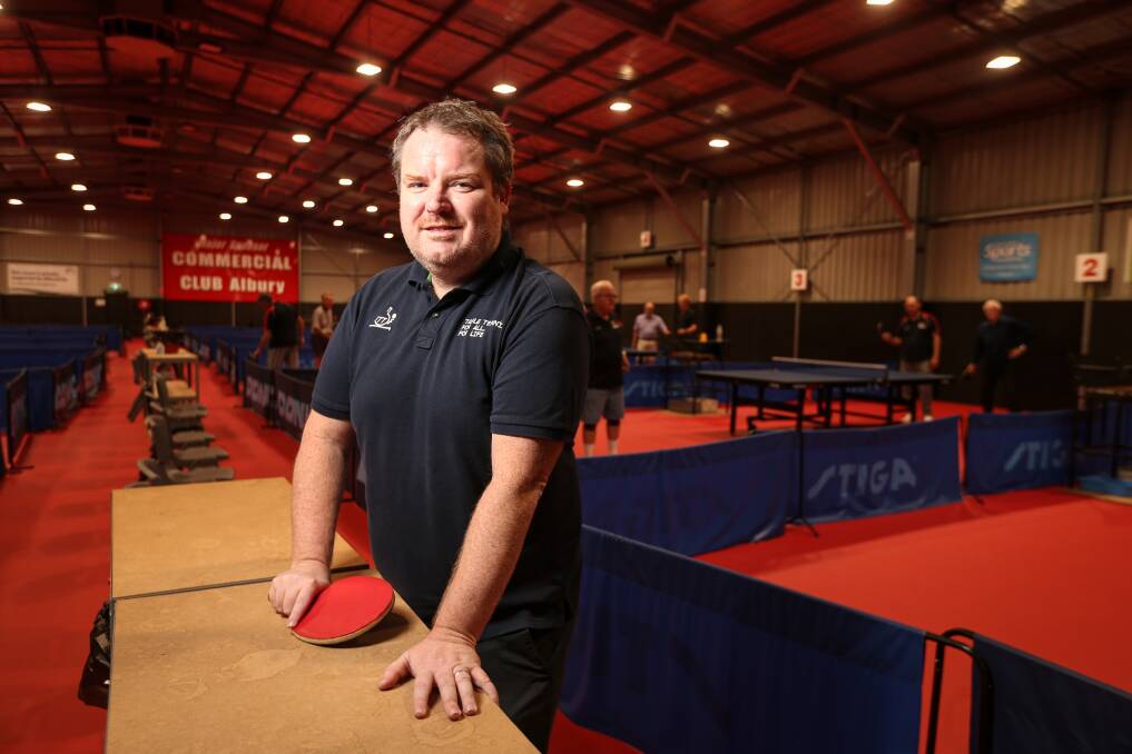 DAINTON'S DREAM: Steve Dainton has risen from winning division one titles in Albury to running world table tennis. Picture: JAMES WILTSHIRE