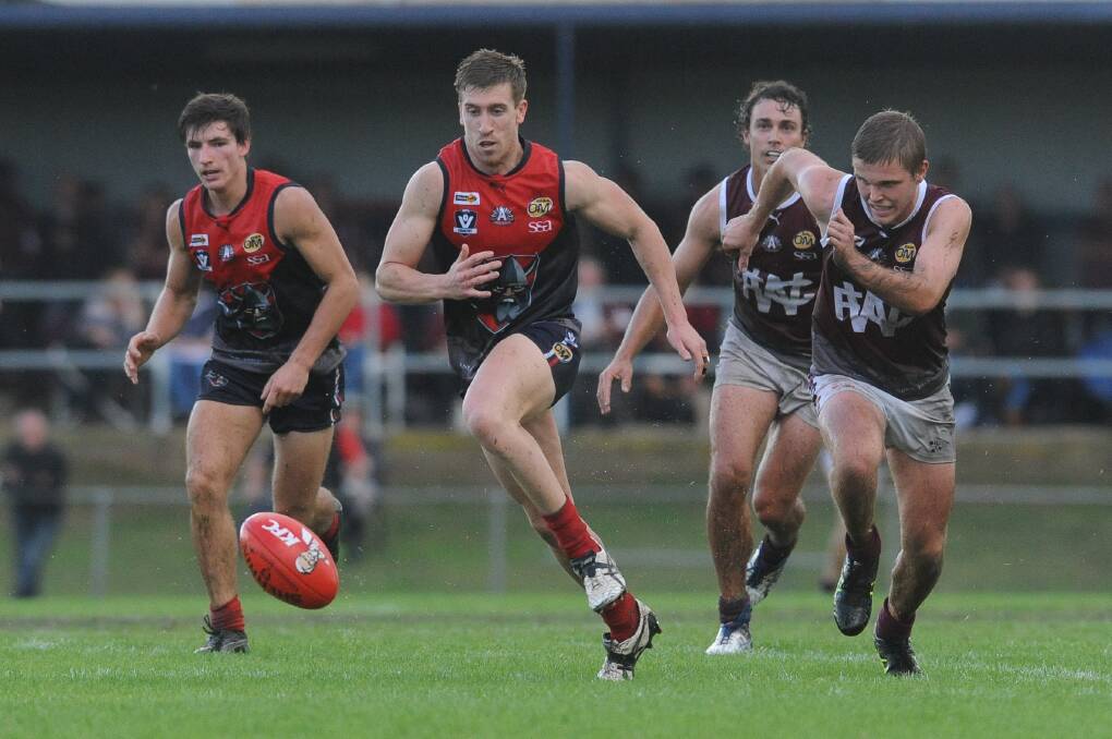 UNDERRATED: Unheralded Wodonga Raiders' Shane Munro was superb against Wodonga, cleaning up and launching a number of attacking raids.