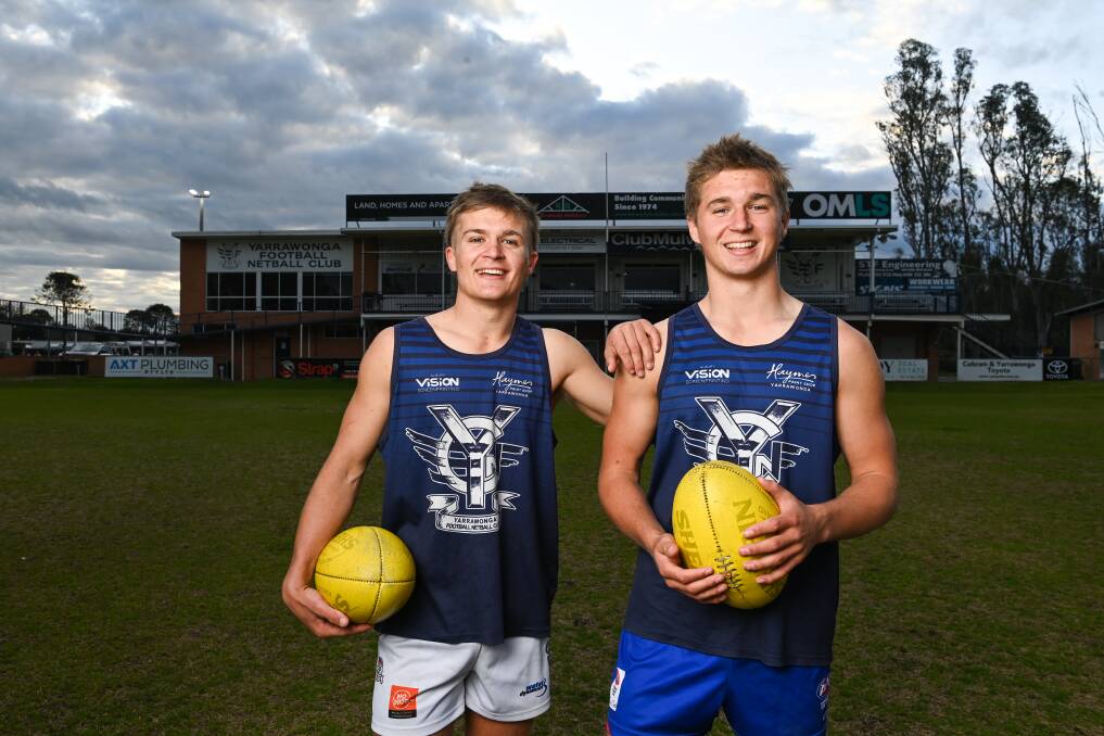 Brothers Jack (left) and Will Sexton last played together at Yarrawonga in 2022.