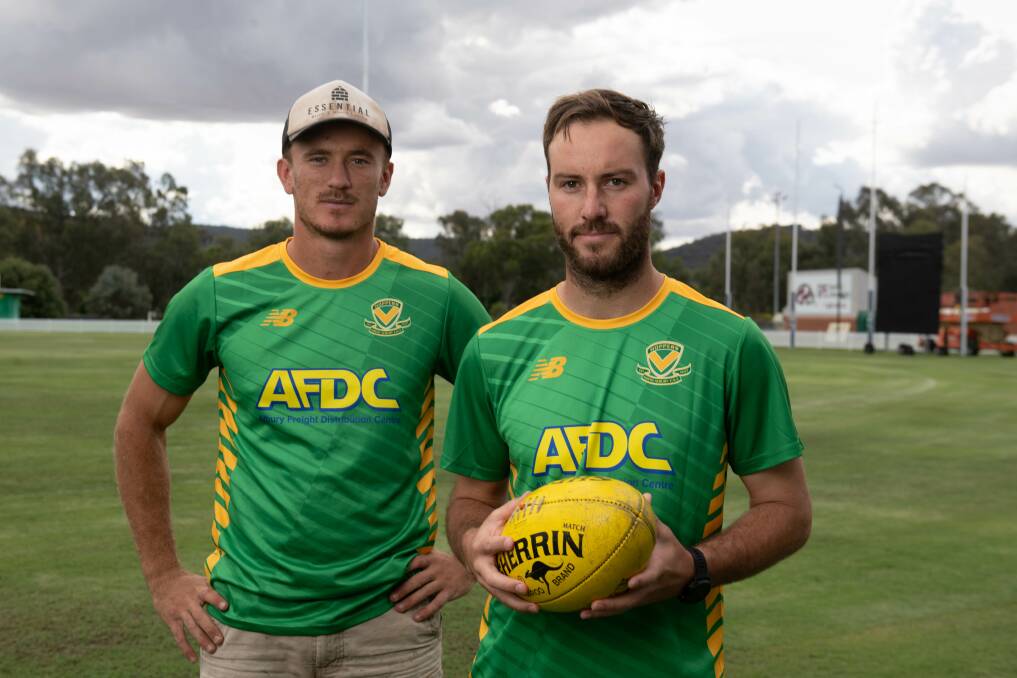 North Albury's Julian Hayes (left) and coach Tim Broomhead are determined to build on last season's outstanding improvement. Picture by Tara Trewhella